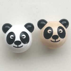Testa panda 3D legno bebè